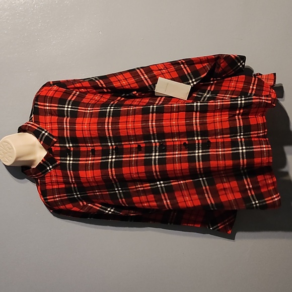 Multiples women's red, white & black gingham size 1XL top - Picture 6 of 17